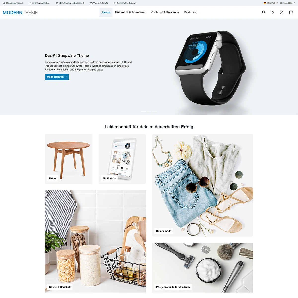 ThemeWare® Modern für Shopware 6